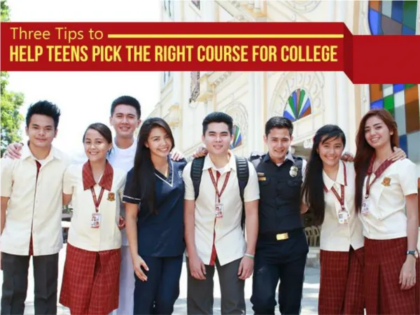 Three Tips to Help Teens Pick the Right Course for College