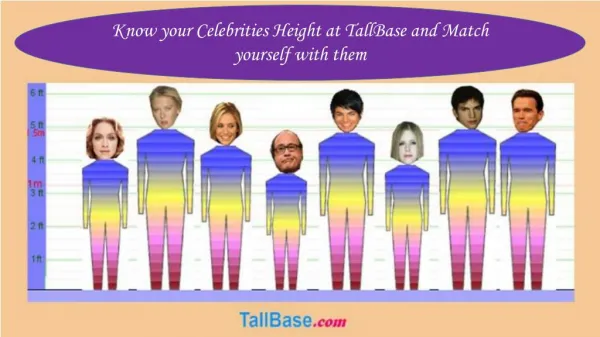 Know your Celebrities Height at TallBase and Match yourself with them
