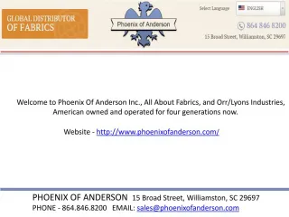 Fabric wholesale phoenixof anderson.com - slide 1
