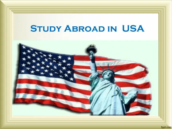 Study Abroad In USA – Ustudent