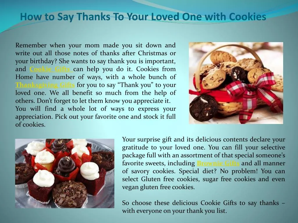 how to say thanks to your loved one with cookies