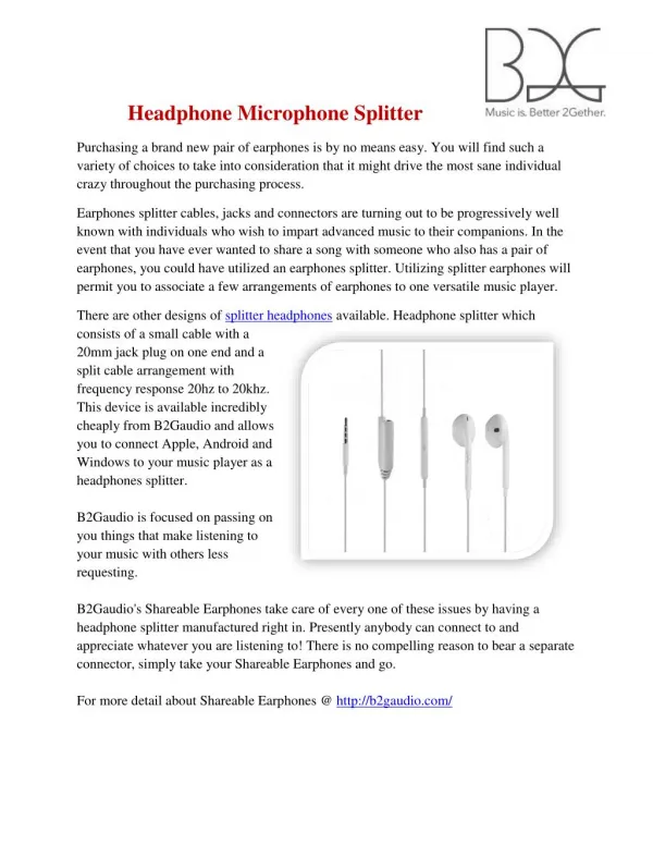 Headphone microphone splitter iphone