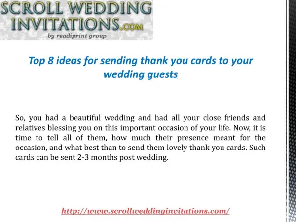 Top 8 Thank you cards ideas for your wedding guests