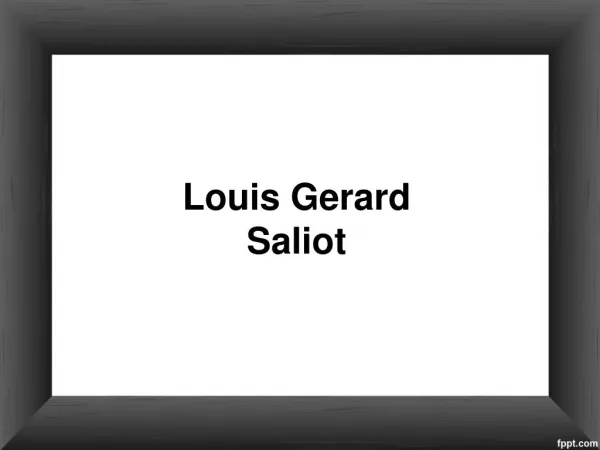 Louis Gerard Saliot | CEO EAM Group