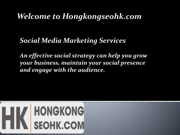 Social Media Marketing Company Hong Kong