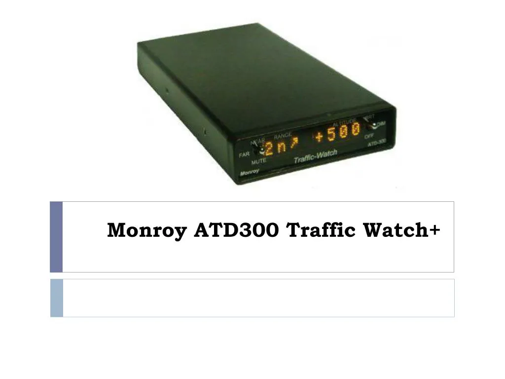 monroy atd300 traffic watch