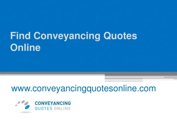 Find Conveyancing Quotes Online - www.conveyancingquotesonline.com