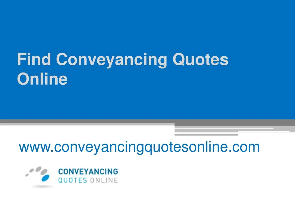 find conveyancing quotes online