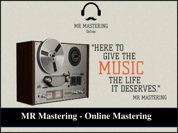 MR Mastering - Online Mastering