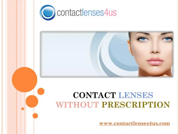 Buy Contact Lenses Without Prescription