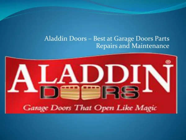 Garage Door Repair and Replacement Specialists