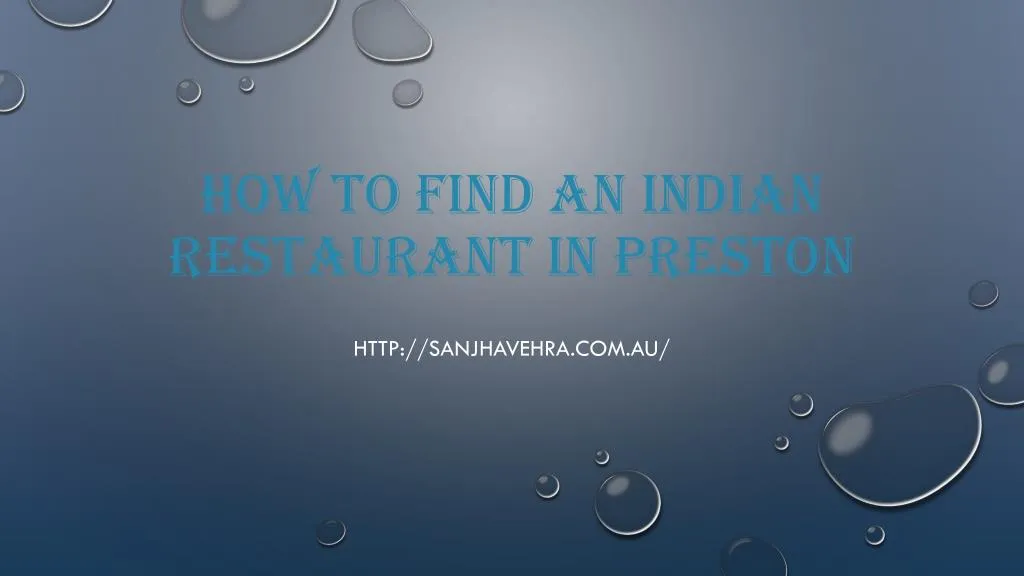 how to find an indian restaurant in preston