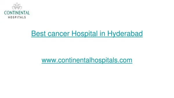 List of Cancer Hospitals in Hyderabad