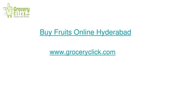 Buy fruits online Hyderabad | Groceryclick