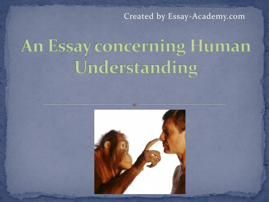 an essay concerning human understanding