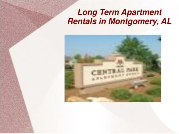 Apartments for Rent Montgomery Al
