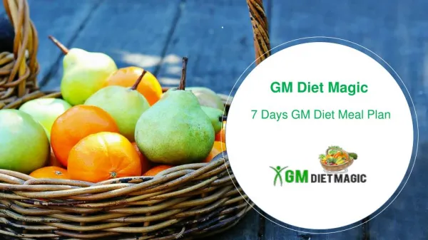 7 Days Gm Diet Meal Plan