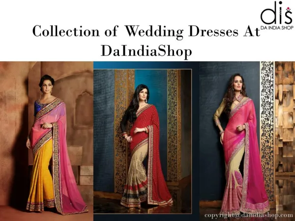 Best Collection of Wedding Dresses | Da India Shop