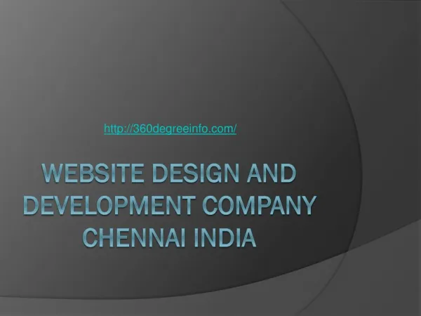 Website Design and Development Company Chennai India