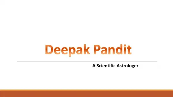 Deepak Pandit Astrologer