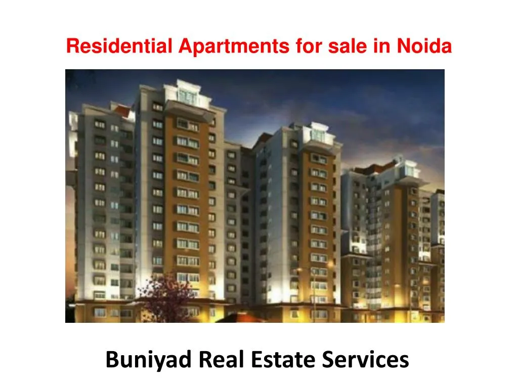 residential apartments for sale in n oida
