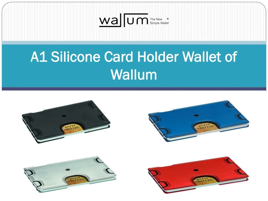a1 silicone card holder wallet of wallum