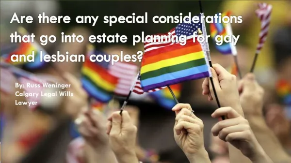 Estate Planning for Gay and Lesbian Couples