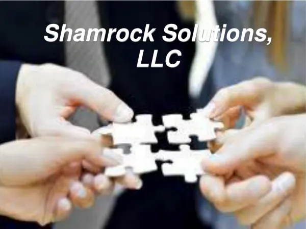 Shamrock Solutions, LLC – Get the Right Guidance