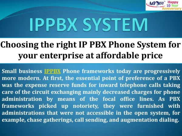 Choosing the right IP PBX Phone System for your enterprise at affordable price