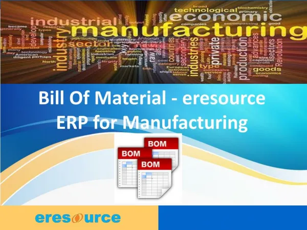 Manufacturing ERP | ERP Software for Manufacturing Industry