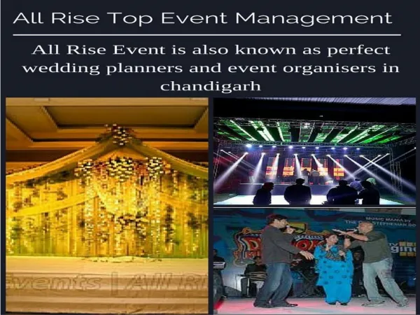 Top Event Management Companies in Delhi