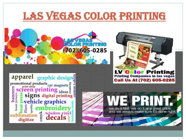 Professional Printing Services in Las Vegas