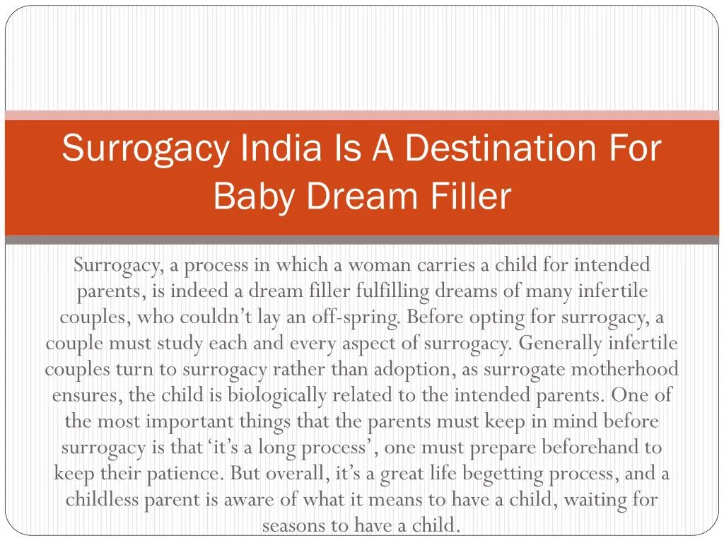 surrogacy india is a destination for baby dream filler