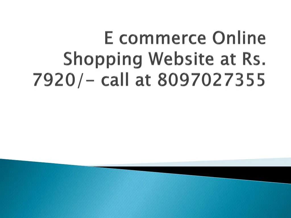 e commerce online shopping website at rs 7920 call at 8097027355