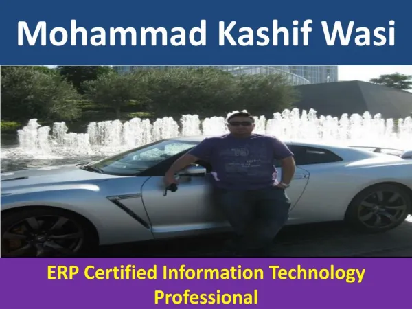 - ERP Certified IT Professional