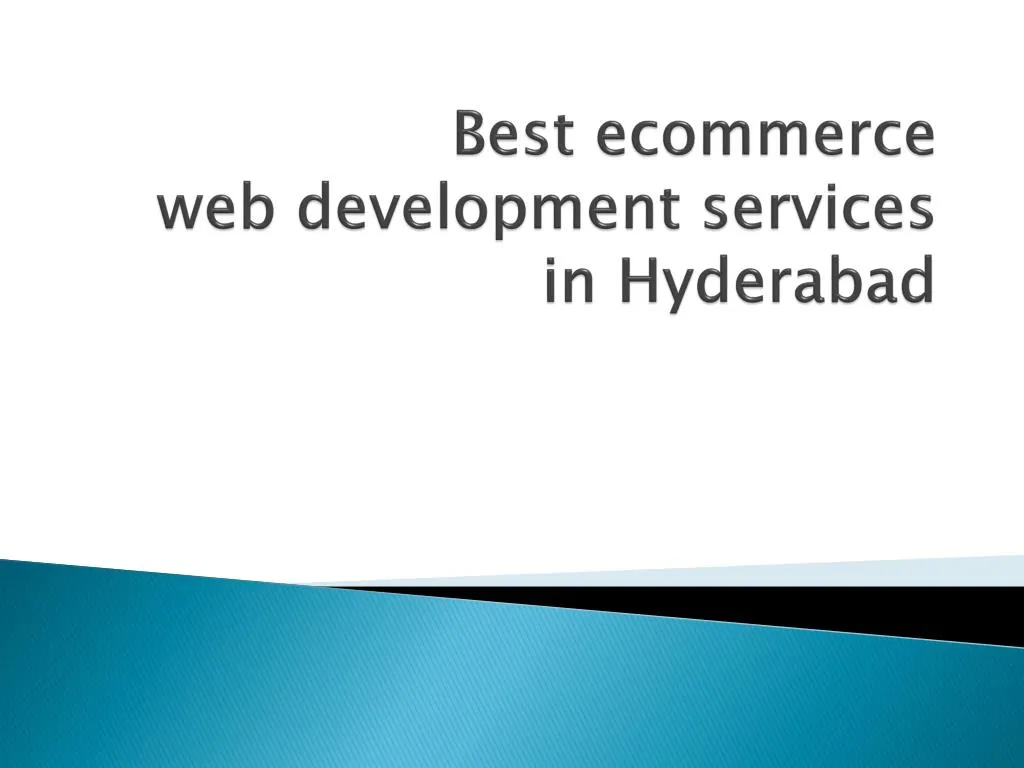 best ecommerce web development services in hyderabad