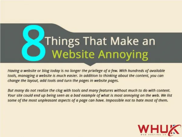 8 Things That Make an Website Annoying