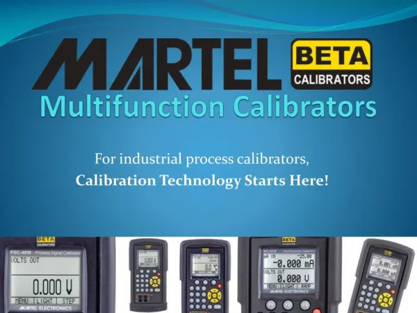 Martel Multifunction Calibrators
