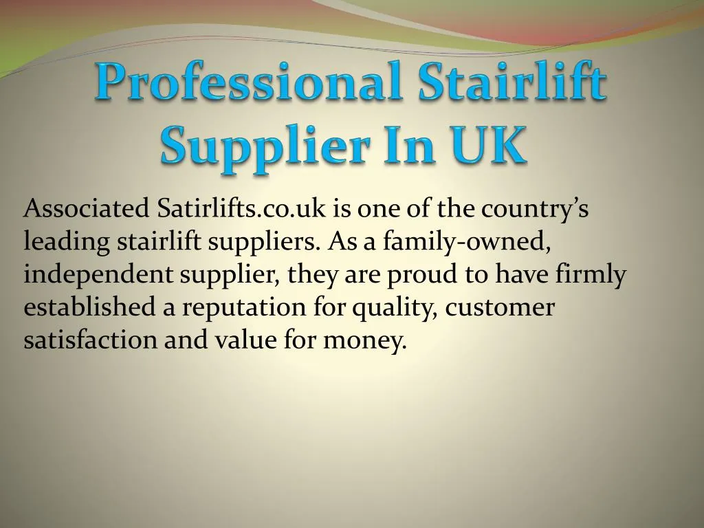 professional stairlift supplier in uk