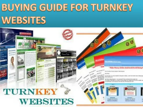 Buying Guide for Turnkey Websites