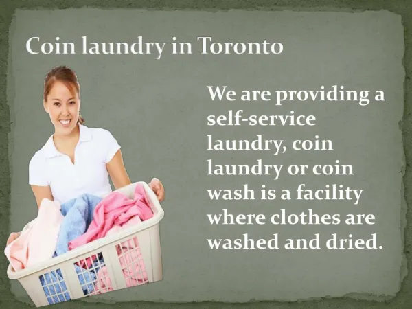 Toronto coin laundry