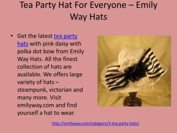 Tea Party Hat For Everyone – Emily Way Hats