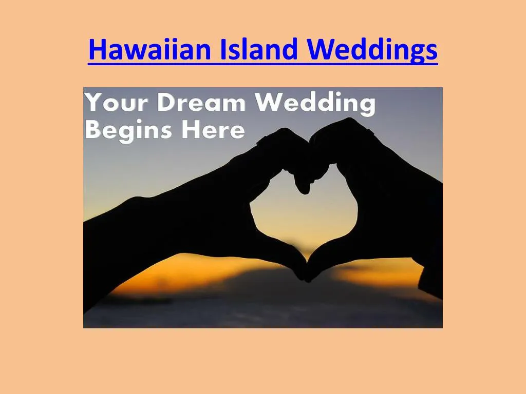 hawaiian island weddings