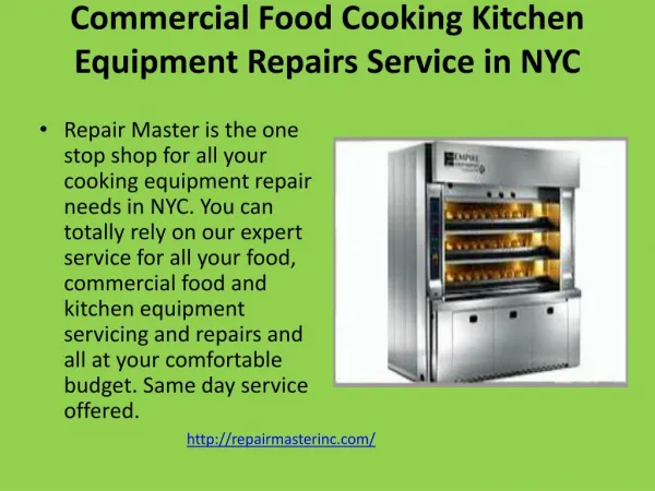 Commercial Food Equipment Repair