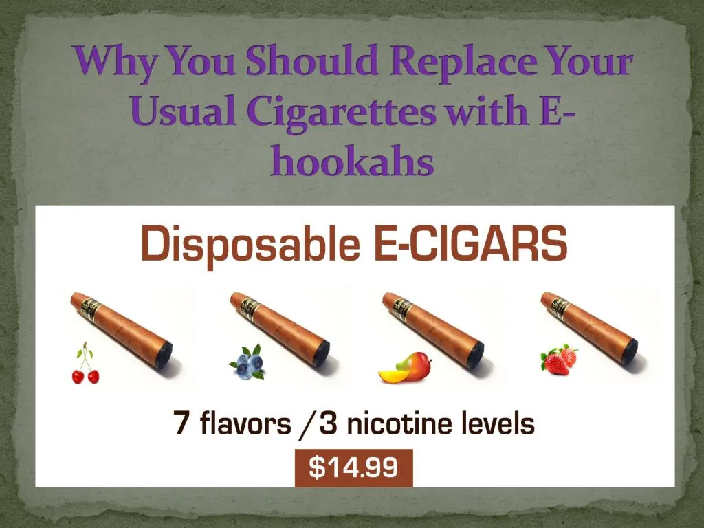 why you should replace your usual cigarettes with e hookahs