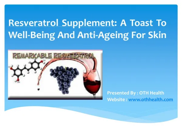 Resveratrol Health Benefits