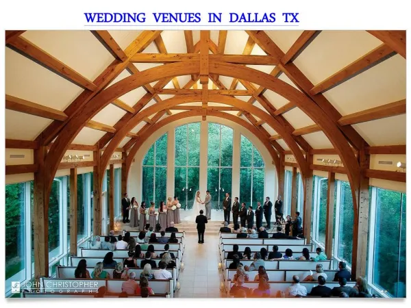 WEDDING VENUES IN DALLAS TX