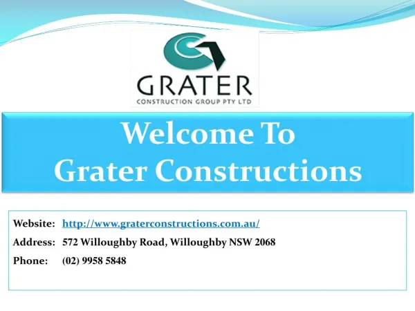 Grater Constructions