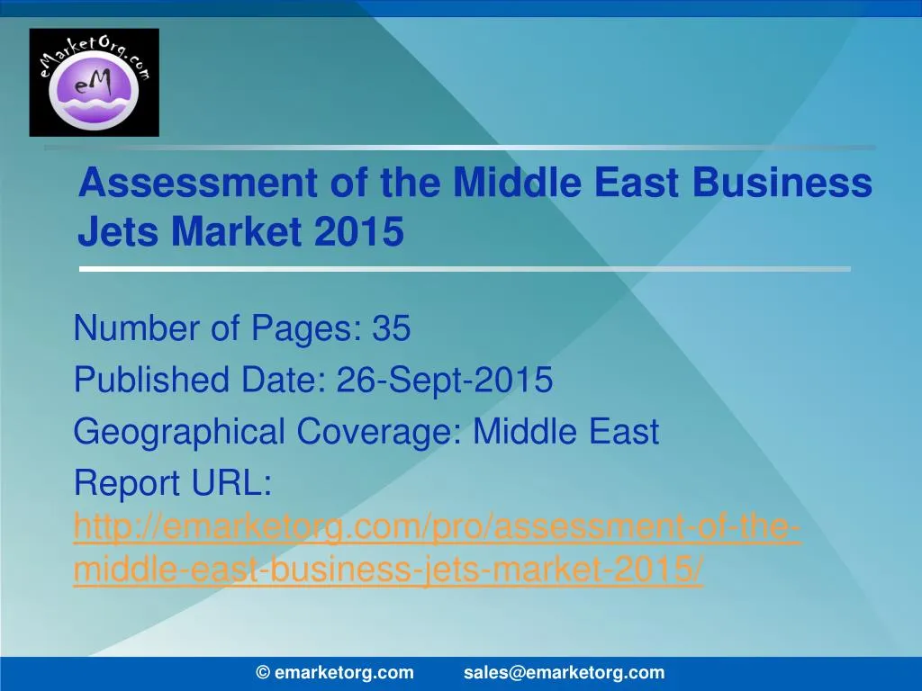 assessment of the middle east business jets market 2015
