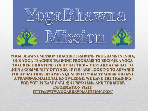 Best yoga teacher training program